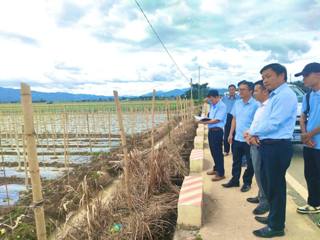 UBND xã Thanh Yên phối hợp khảo sát phát triển vùng nguyên liệu, xây dựng Đề án bảo vệ, phát huy giá trị cánh đồng Mường Thanh